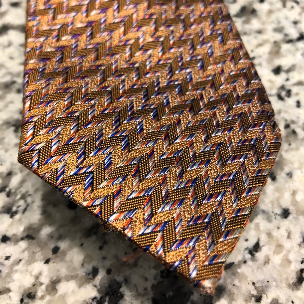 Excellent Missoni Tie Multi Colored Gold Italy